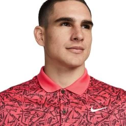 Nike Golf Polo Dri-FIT Victory Micro, Rot/schwarz -Professioneller Golfshop nike golf polo dri fit victory micro rotschwarz rot 5060486 36iIPs3QLnkMDw 1280x1280