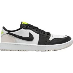 Nike Golf Schuhe Air Jordan 1 Low G, Weiß/schwarz/beige