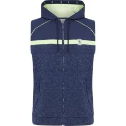 Original Penguin Weste Mixed Media Fleece, Dunkelgrau