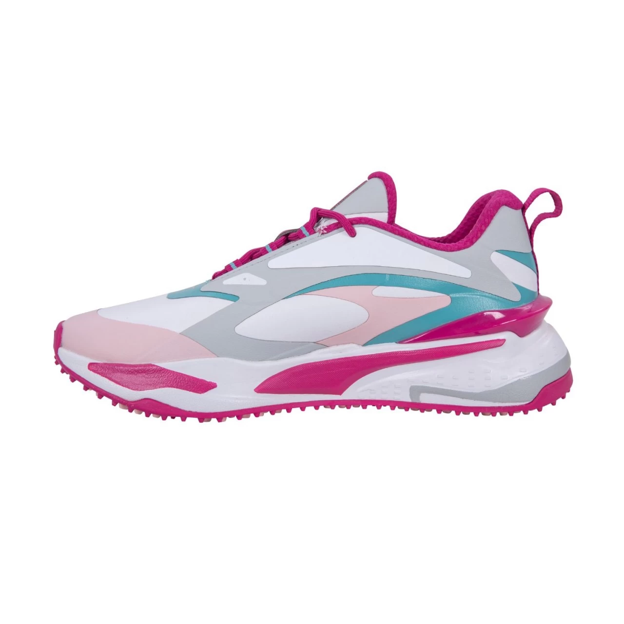 Puma Golfschuh GS-FAST, Weiß/pink 2 Puma Golfschuh GS-FAST, Weiß/pink – Bild 2