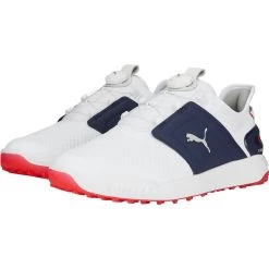 Puma Golfschuhe Ignite Elevate Disc, Weiß/navy/rot -Professioneller Golfshop puma golfschuhe ignite elevate disc weissnavyrot weiss 5039937 4rCjL5a0pJ07fQ 1280x1280