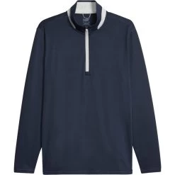 Puma Layer Lightweight 1/4-Zip, Navy/hellgrau