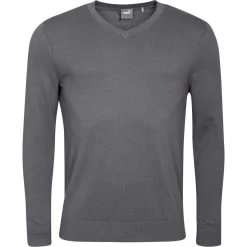 Puma Pullover Team V-Neck, Grau