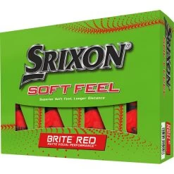 Srixon Golfball Soft Feel Brite - 12er Pack, Rot