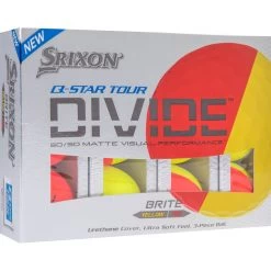Srixon Q-Star Divide Golfbälle - 12er Pack, Gelb/rot