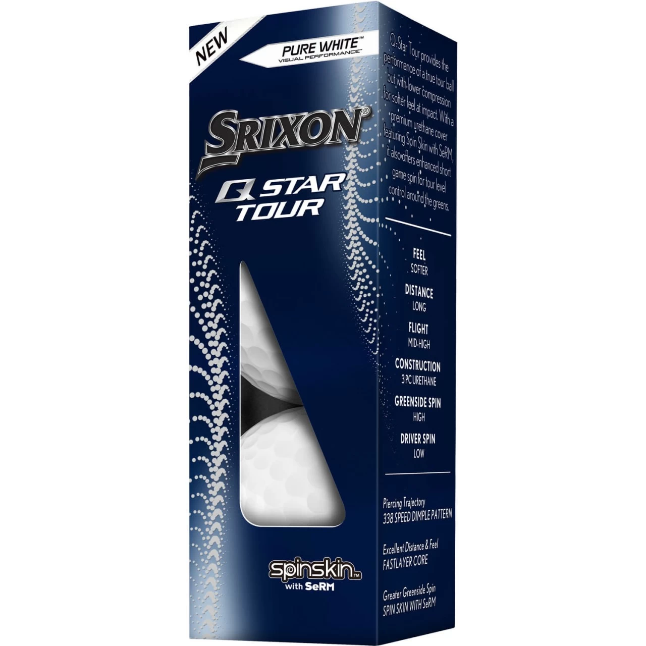 Srixon Q-Star Tour Golfbälle - 12er Pack, Weiß 2 Srixon Q-Star Tour Golfbälle - 12er Pack, Weiß – Bild 2