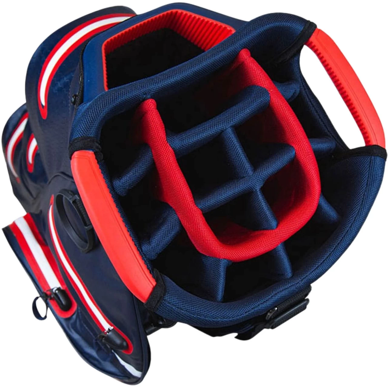 TaylorMade Cartbag Storm Dry Waterproof, Navy/rot 2 TaylorMade Cartbag Storm Dry Waterproof, Navy/rot – Bild 2