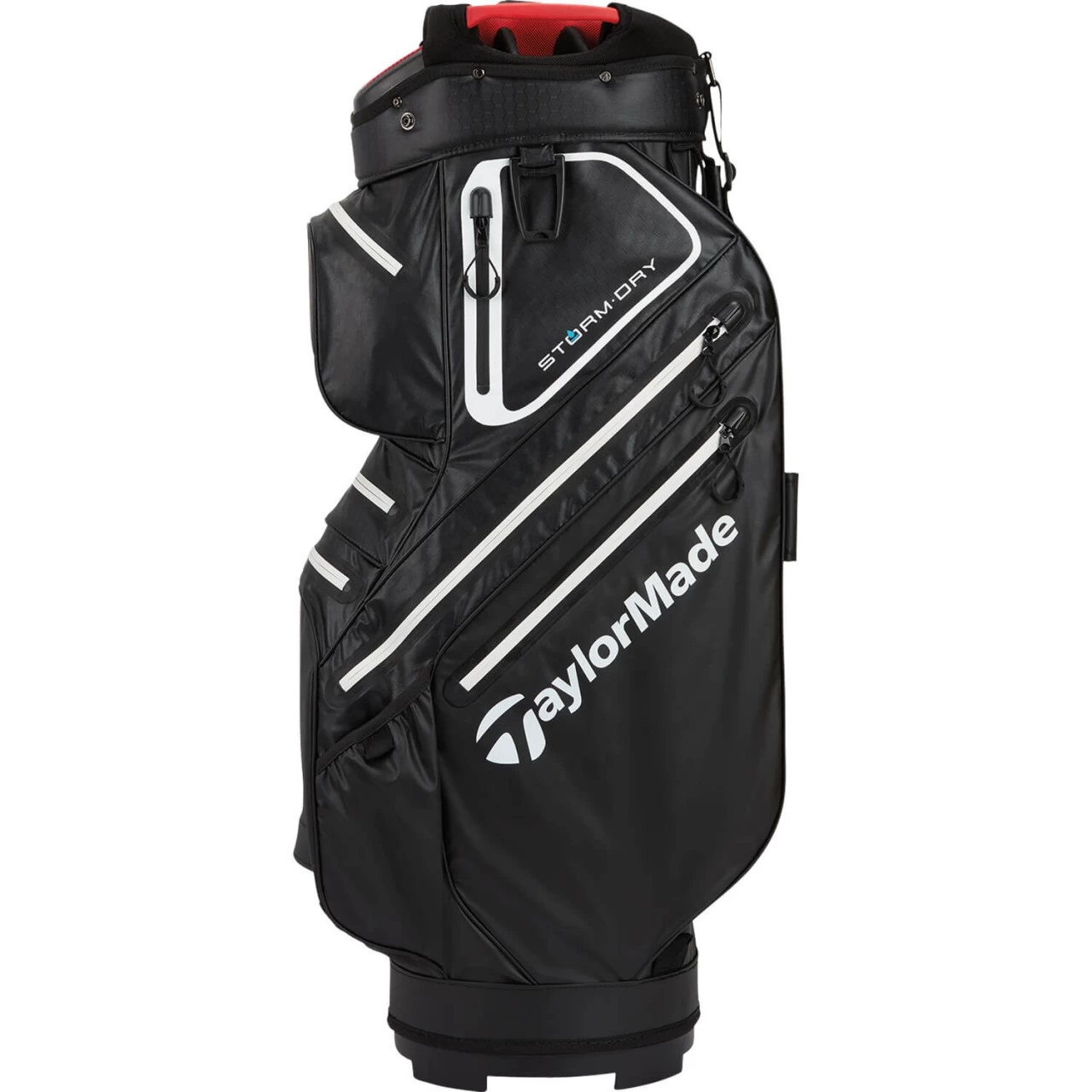 TaylorMade Cartbag Storm Dry Waterproof, Schwarz/weiß/rot 3 TaylorMade Cartbag Storm Dry Waterproof, Schwarz/weiß/rot – Bild 3