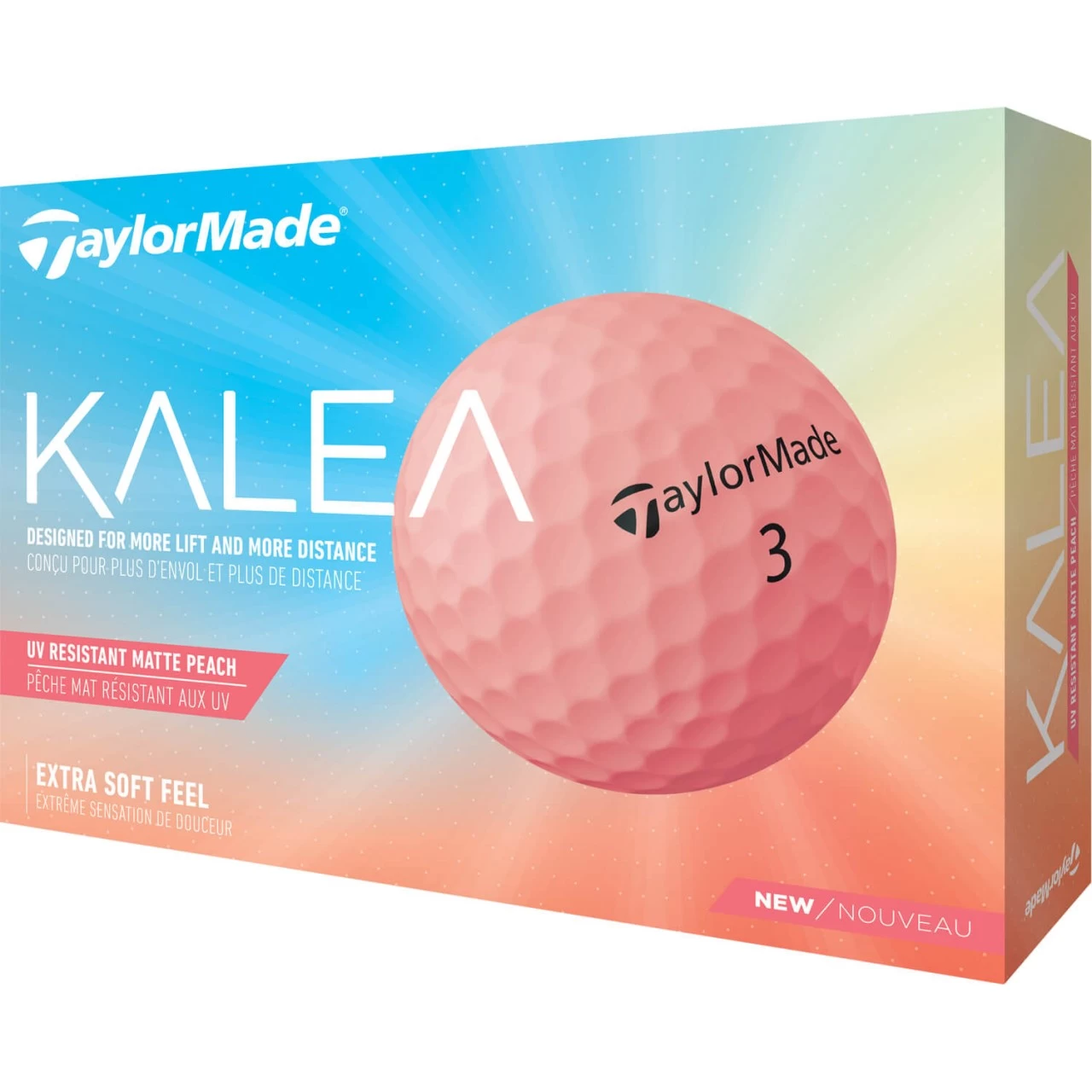TaylorMade Kalea Golfbälle - 12er Pack, Aprikot 1 TaylorMade Kalea Golfbälle - 12er Pack, Aprikot