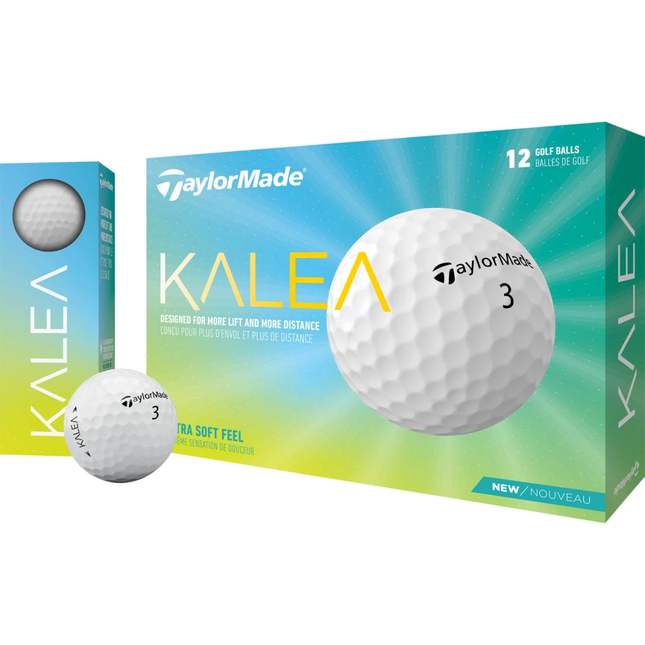 TaylorMade Kalea Golfbälle - 12er Pack, Weiß 3 TaylorMade Kalea Golfbälle - 12er Pack, Weiß – Bild 3