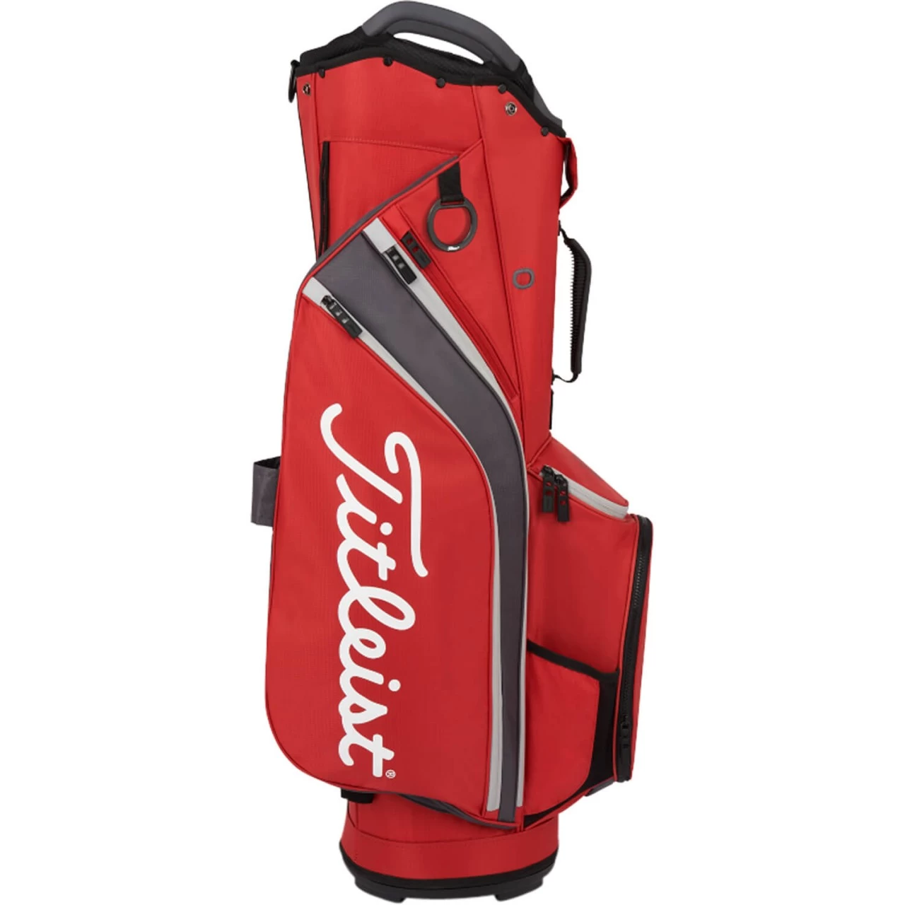 Titleist Cart 14 Cartbag 2022, Rot/grau 2 Titleist Cart 14 Cartbag 2022, Rot/grau – Bild 2