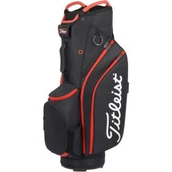 Titleist Cart 14 Cartbag, Schwarz/rot