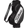 Titleist Midsize Staff Cartbag Jet Black Collection, Schwarz/weiß