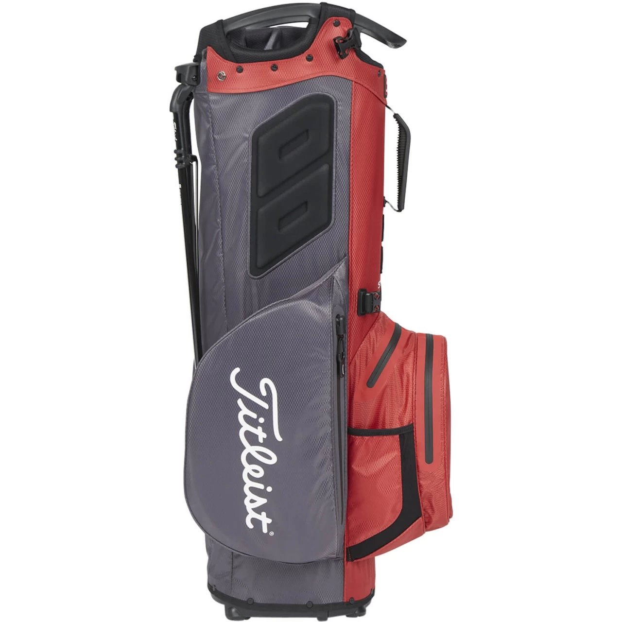 Titleist Standbag Hybrid 14 StaDry, Rot/grau 2 Titleist Standbag Hybrid 14 StaDry, Rot/grau – Bild 2