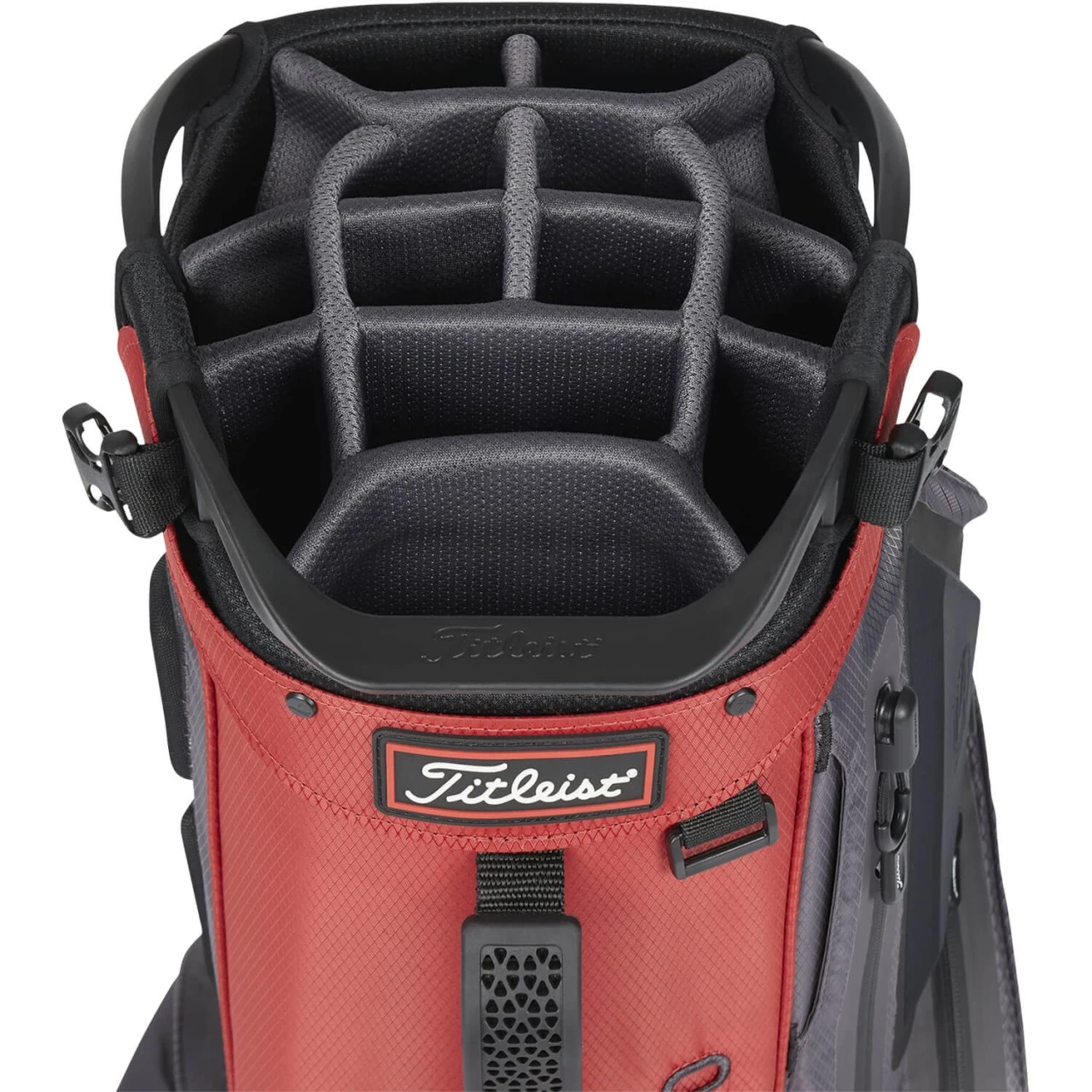 Titleist Standbag Hybrid 14 StaDry, Rot/grau 4 Titleist Standbag Hybrid 14 StaDry, Rot/grau – Bild 4