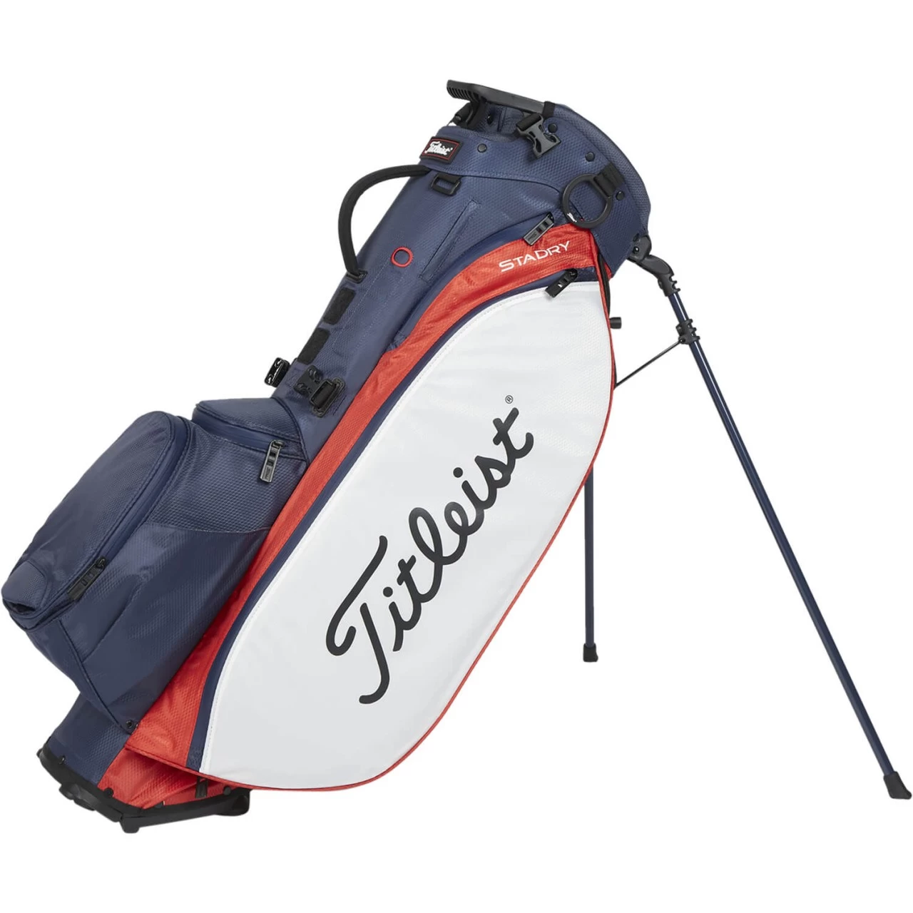 Titleist Standbag Players 5 StaDry, Navy/rot/weiß 1 Titleist Standbag Players 5 StaDry, Navy/rot/weiß