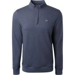 TRAVISMATHEW Layer Cloud Quarter Zip 2.0, Blaugrau