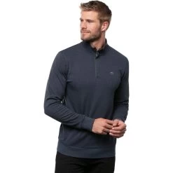 TRAVISMATHEW Layer Cloud Quarter Zip 2.0, Blaugrau -Professioneller Golfshop travismathew layer cloud quarter zip 20 blaugrau blau 5062365 3ollAutKCT4Az5 1280x1280
