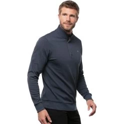 TRAVISMATHEW Layer Cloud Quarter Zip 2.0, Blaugrau -Professioneller Golfshop travismathew layer cloud quarter zip 20 blaugrau blau 5062365 4173yJMbqYctNl 1280x1280