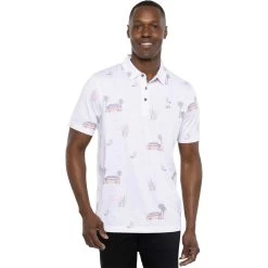 TRAVISMATHEW Polo Four Wheeling, Weiß/gemustert -Professioneller Golfshop travismathew polo four wheeling weissgemustert weiss 5062488 37qOJ1OBrJDkZZ 1280x1280