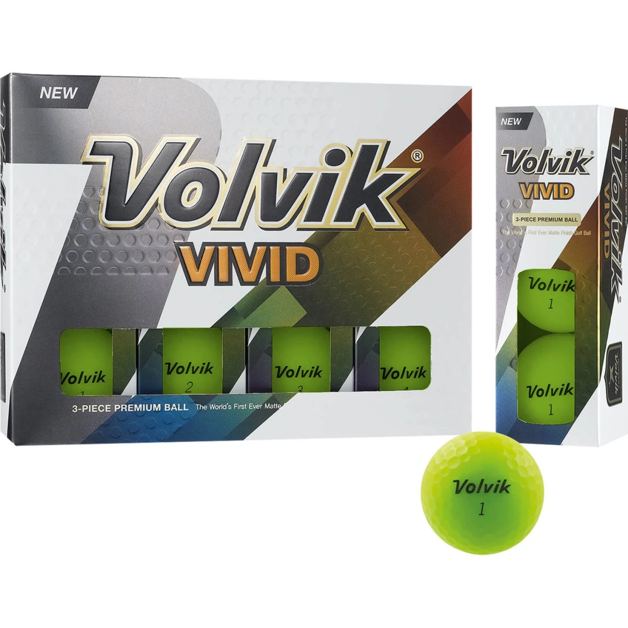 Volvik VIVID Golfbälle 2022 - 12er Pack, Grün 1 Volvik VIVID Golfbälle 2022 - 12er Pack, Grün