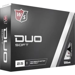 Professioneller Golfshop 15 Wilson Duo Soft + Golfbälle - 12er Pack, Weiß