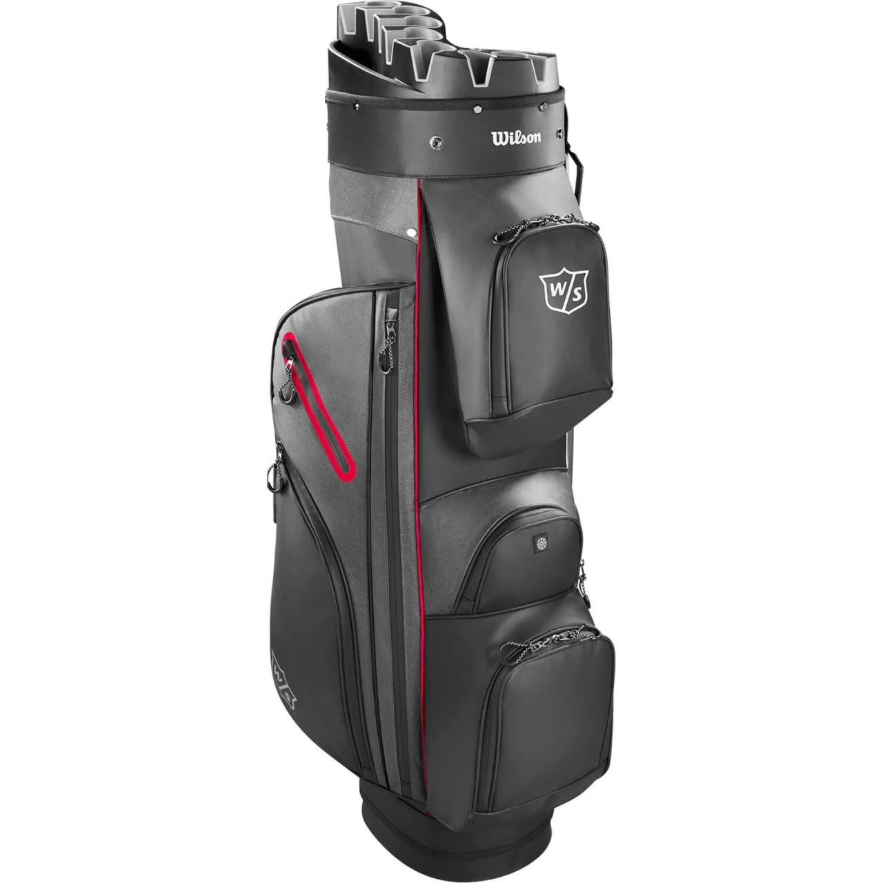 Wilson Staff Cartbag ILock Dry, Schwarz/rot 2 Wilson Staff Cartbag ILock Dry, Schwarz/rot – Bild 2